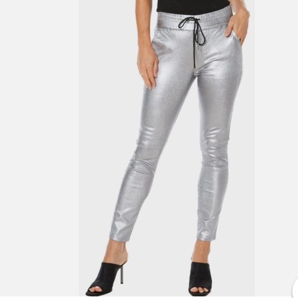 NWT Juicy Couture Women's Silver Pants - Picture 1 of 7